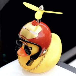 Автомобільна качка з шоломом і кріпленням Funny Ducks Red Iron Man 5177 Автомобільна качка з шоломом і кріпленням Funny Ducks Red Iron Man 5177