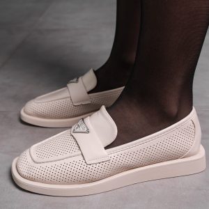 Лофери жіночі Fashion Aretha 3574 36 розмір 23,5 см Бежевий