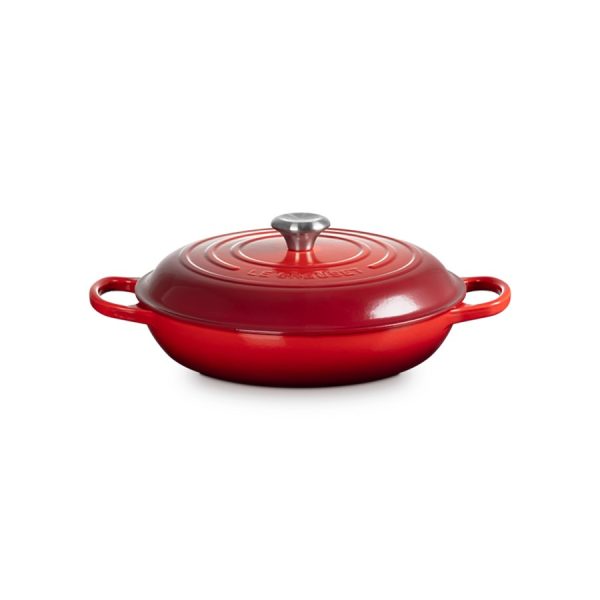 Кастрюля Le Creuset Signature Cast Iron Shallow Casserole 21180300602430 3.5 л 30 см вишнева