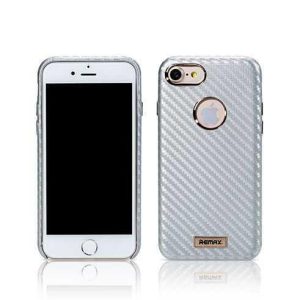 Силіконовий чохол Carbon для iPhone 7 срібло Remax 700501 Силіконовий чохол Carbon для iPhone 7 срібло Remax 700501