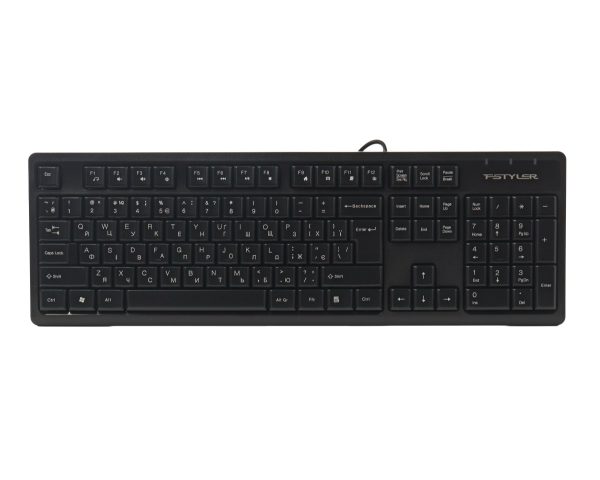 Клавіатура провідна комп'ютерна A4Tech FK12(Black) чорна Клавіатура провідна комп'ютерна A4Tech FK12(Black) чорна