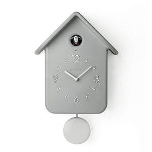 Настінний годинник з маятником Guzzini Home 16860208 24,8х12x39 см сірий Настінний годинник з маятником Guzzini Home 16860208 24,8х12x39 см сірий