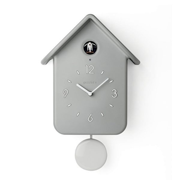 Настінний годинник з маятником Guzzini Home 16860208 24,8х12x39 см сірий Настінний годинник з маятником Guzzini Home 16860208 24,8х12x39 см сірий