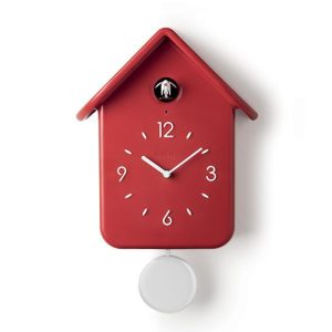 Настінні годинники з маятником Guzzini Home 16860255 24,8х12x39 см червоні Настінні годинники з маятником Guzzini Home 16860255 24,8х12x39 см червоні