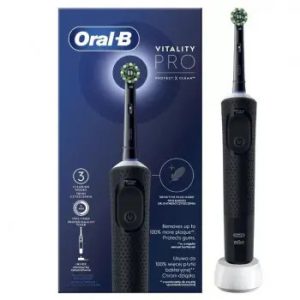 Електрична зубна щітка Oral-B Vitality PRO ProteСt X Сlean Сross AСtion D103-413-3-BlaСk чорна Електрична зубна щітка Oral-B Vitality PRO ProteСt X Сlean Сross AСtion D103-413-3-BlaСk чорна