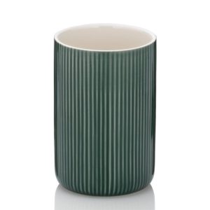 Склянка для зубних щіток Kela Ava 24416 10.5х7.5 см зелені альпи