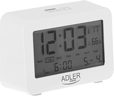 Термогігрометр Adler AD 1196 white 15х17х23 см білий Термогігрометр Adler AD 1196 white 15х17х23 см білий