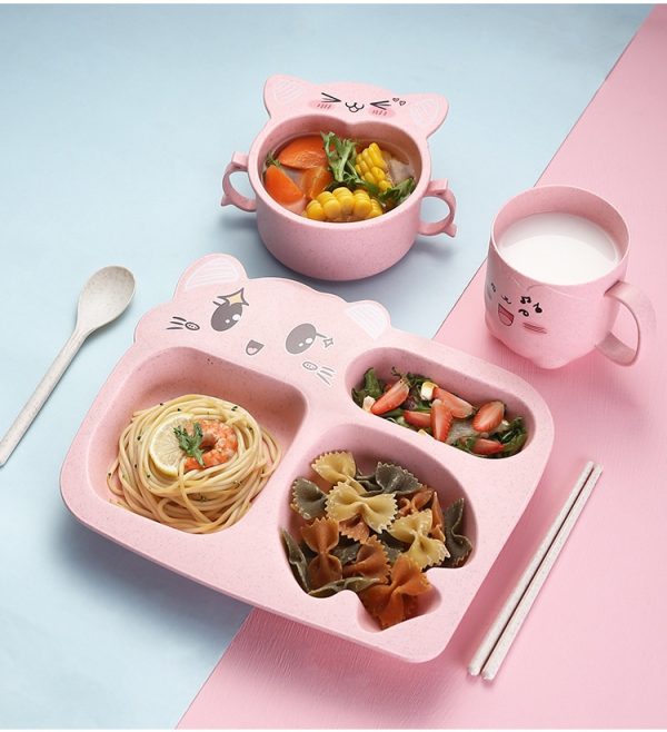 Дитячий набір посуду 11176 рожевий 6 предметів Дитячий набір посуду 11176 рожевий 6 предметів