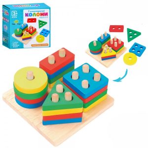 Дерев'яна іграшка Tree Toys Геометрика MD-0818 Дерев'яна іграшка Tree Toys Геометрика MD-0818