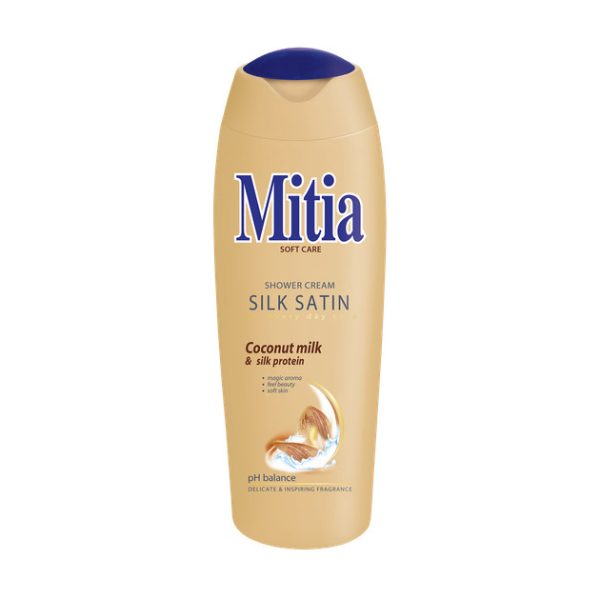 Гель для душу Mitia Шовк сатин 8595025809445 400 мл Гель для душу Mitia Шовк сатин 8595025809445 400 мл