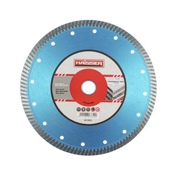 Диск діамантовий Haisser Turbo СonСrete pro 107649 230х3.0х10х22.23 мм