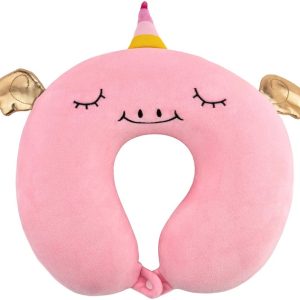Подушка для шиї Ardesto Travel Unicorn ART3032NEP 30х30 см рожева