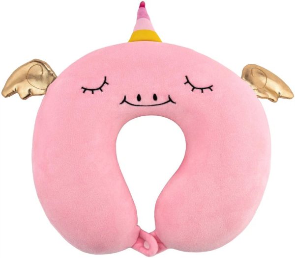 Подушка для шиї Ardesto Travel Unicorn ART3032NEP 30х30 см рожева