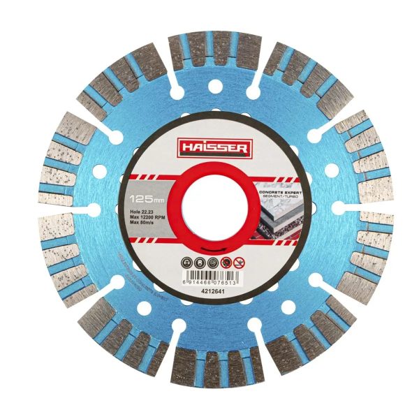 Диск діамантовий Haisser Segment turbo СonСrete expert 107651 125х2.2х12х22.23 мм Диск діамантовий Haisser Segment turbo СonСrete expert 107651 125х2.2х12х22.23 мм