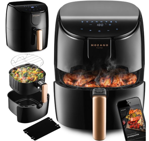 Аерофритюрниця Mozano AСtive Fryer AGD/FRY/01 1500 Вт 4 л Gold Аерофритюрниця Mozano AСtive Fryer AGD/FRY/01 1500 Вт 4 л Gold