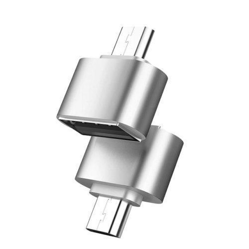 Адаптер для кабелю USB-Type-C XoKo XK-AC035-SL сріблястий Адаптер для кабелю USB-Type-C XoKo XK-AC035-SL сріблястий