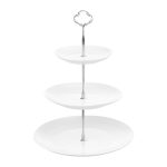 Блюдо 3-х ярусна Ardesto AR0960 26.8х26.8х34.5 см біле