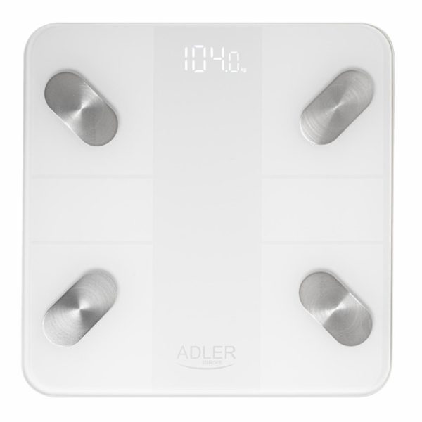 Ваги підлогові Adler Smart AD-8186 180 кг White Ваги підлогові Adler Smart AD-8186 180 кг White