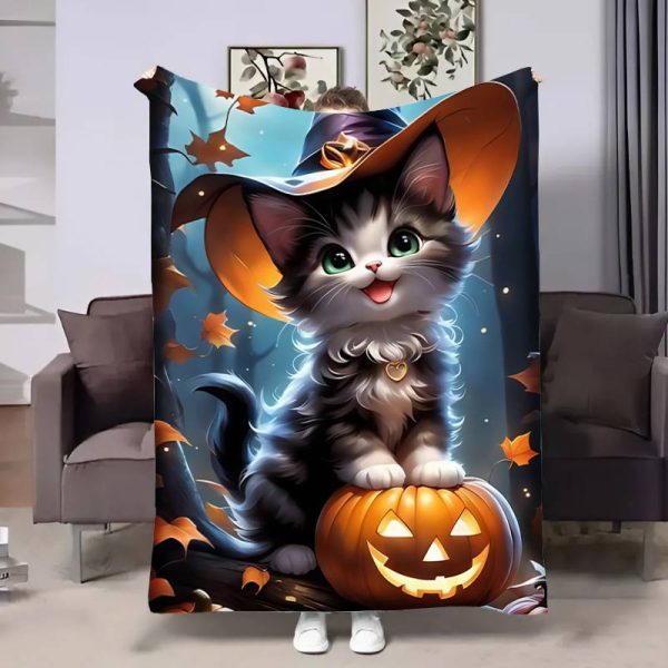 Плед 3D Halloween Cat 17602 160х200 см Плед 3D Halloween Cat 17602 160х200 см