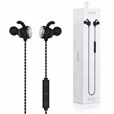 Бездротові навушники bluetooth RB-S10 black Remax 336401 Бездротові навушники bluetooth RB-S10 black Remax 336401