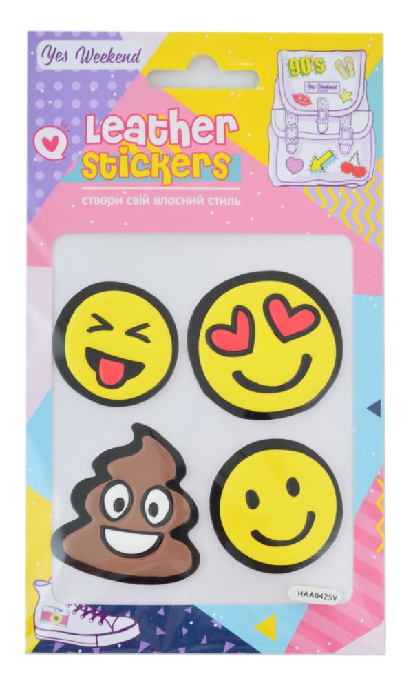 Набір наклейок YES Leather stikers Smile 531628 Набір наклейок YES Leather stikers Smile 531628