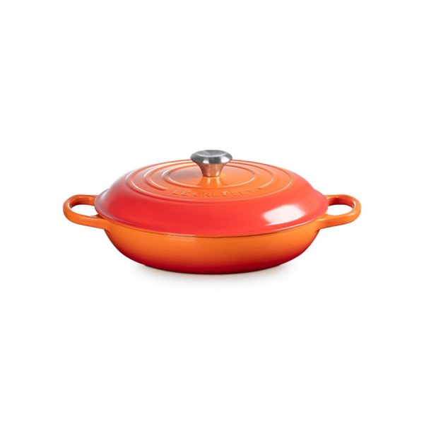 Кастрюля Le Creuset Signature Cast Iron Shallow Casserole 21180300902430 3.5 л 30 см оранжева