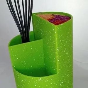 Колода для ножів Edenberg EB-3646-Green 16.3х16.3х23.9 см зелена