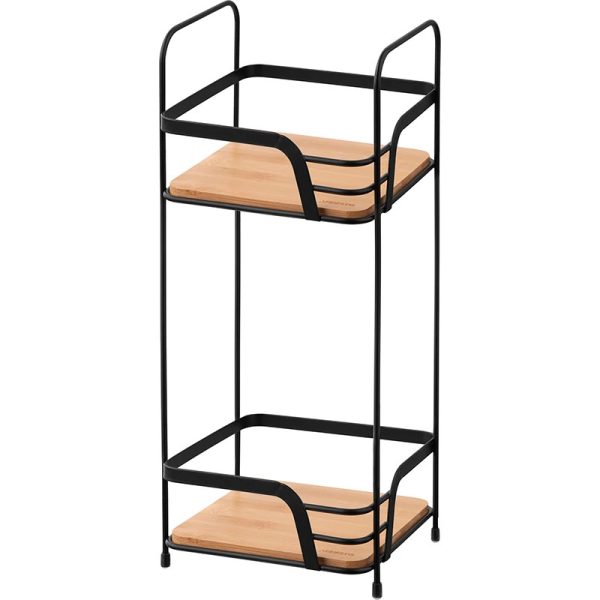 Полиця у ванну 2-ярусна Ardesto Minimalism ARHK4502BB 16х15.5х40 см чорна Полиця у ванну 2-ярусна Ardesto Minimalism ARHK4502BB 16х15.5х40 см чорна