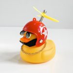 Автомобільна качка з шоломом та кріпленням Funny Ducks Red White 2 9990