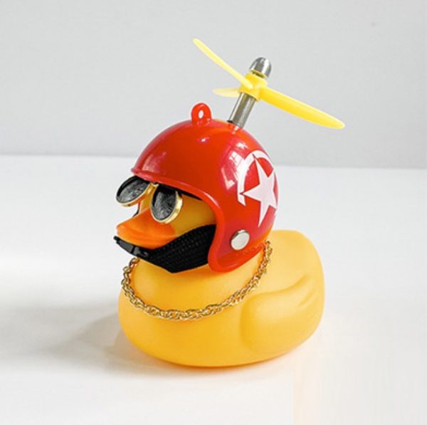 Автомобільна качка з шоломом та кріпленням Funny Ducks Red White 2 9990 Автомобільна качка з шоломом та кріпленням Funny Ducks Red White 2 9990