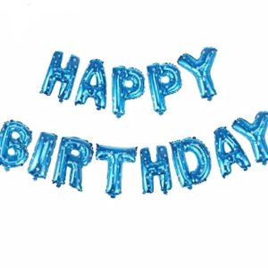 Набір надувних кульок Happy Birthday Blue 5961 13 предметів блакитний Набір надувних кульок Happy Birthday Blue 5961 13 предметів блакитний