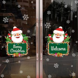 Набір новорічних наклейок на вікно Happy New Year 2 13757 50х70 см 1 лист Набір новорічних наклейок на вікно Happy New Year 2 13757 50х70 см 1 лист