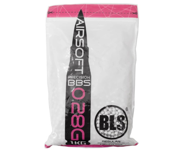 Кульки для страйкболу BLS BLS-WHITE-028-1 0.28 1 кг 3600 шт білі Кульки для страйкболу BLS BLS-WHITE-028-1 0.28 1 кг 3600 шт білі