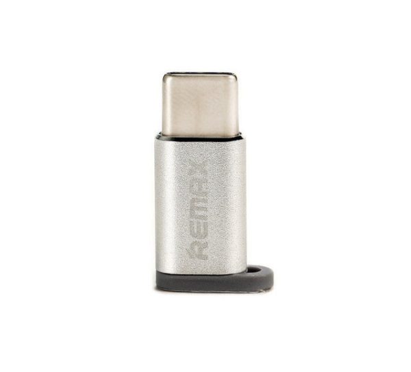 Перехідник Feliz RA-USB1 microUSB(F) to Type C(M) Silver Remax 340903 Перехідник Feliz RA-USB1 microUSB(F) to Type C(M) Silver Remax 340903