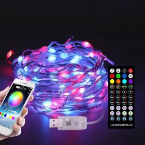 Гірлянда новорічна на 20 лампочок USB 13702 2 м мультиколор Гірлянда новорічна на 20 лампочок USB 13702 2 м мультиколор