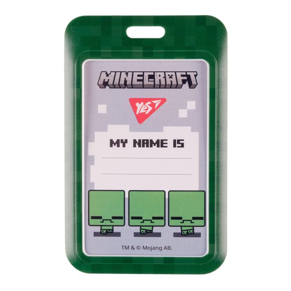 Бейдж вертикальний YES Minecraft 940322 11х7 см