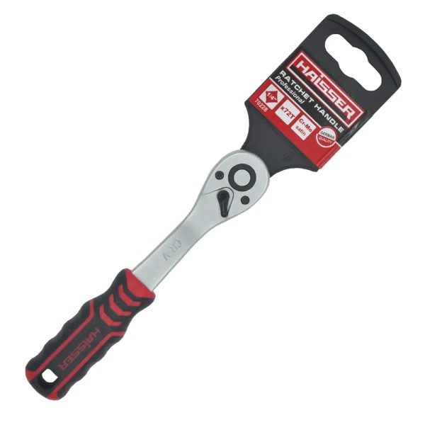 Ключ-тріскачка з підвіскою Haisser 70228 128614 1/4" 72 зуба Ключ-тріскачка з підвіскою Haisser 70228 128614 1/4" 72 зуба