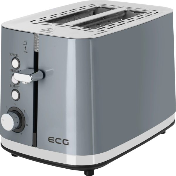 Тостер ECG ST 2766 Vintage Scuro 925 Вт сірий