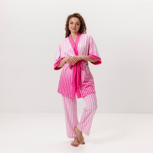 Комплект жіночий з плюшевого велюру штани та халат Victoria's Secret Pink 3432_M 16012 M Комплект жіночий з плюшевого велюру штани та халат Victoria's Secret Pink 3432_M 16012 M