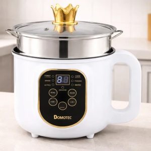 Електрична каструля-пароварка Domotec MS-7729 2000 Вт 1.8 л біла