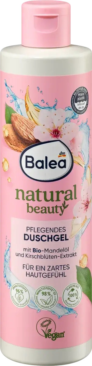 Гель для душу Balea Natural Beaty Duschgel олія Мигдалю та колір Вишні 4066447190977 250 мл Гель для душу Balea Natural Beaty Duschgel олія Мигдалю та колір Вишні 4066447190977 250 мл