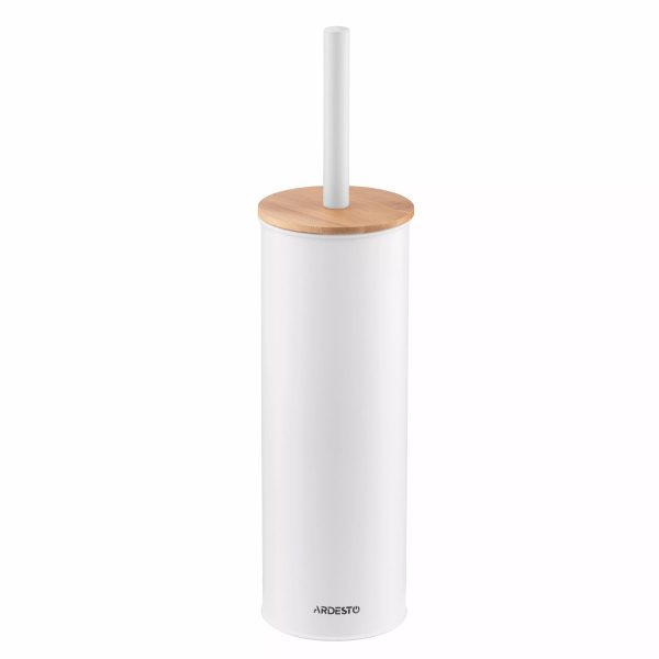 Набір йоржик для унітазу з підставкою Ardesto Minimalism ARHB3503WB 9.5х27.5х38 см білий Набір йоржик для унітазу з підставкою Ardesto Minimalism ARHB3503WB 9.5х27.5х38 см білий