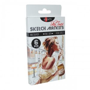 Набір маркерів Santi Skin Tones 390568 6 кольорів