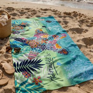 Рушник пляжний Dushka Home Print 2 40944 70х140 см