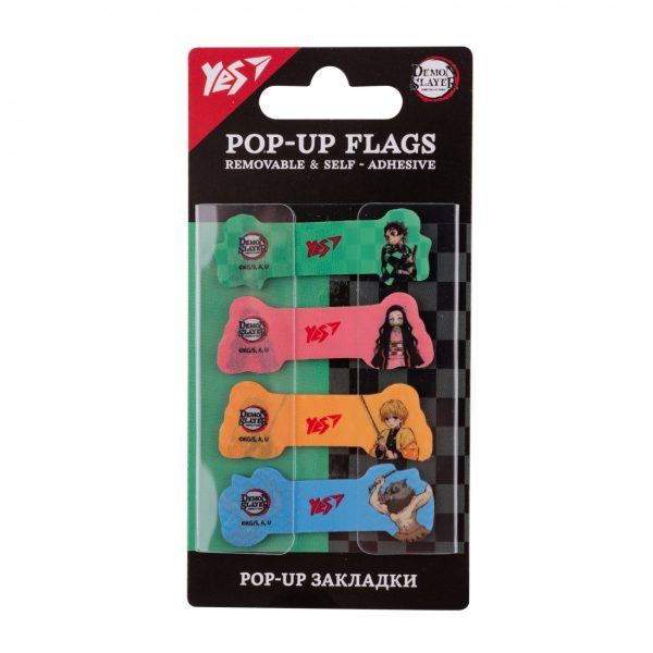 Закладки для книг Pop-up Yes Demon Slayer 170435 80 шт Закладки для книг Pop-up Yes Demon Slayer 170435 80 шт