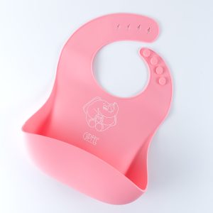 Слюнявчик силіконовий Gipfel GP-0343 27х21 см рожевий