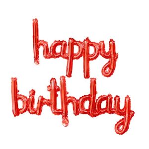 Набір надувних кульок Happy Birthday 14363 2 предмети червоний Набір надувних кульок Happy Birthday 14363 2 предмети червоний