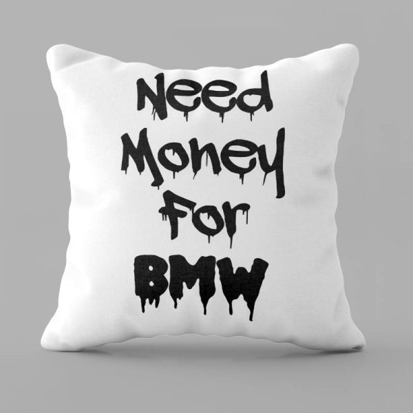 Подушка 3D BMW money 28975 35х35 см Подушка 3D BMW money 28975 35х35 см