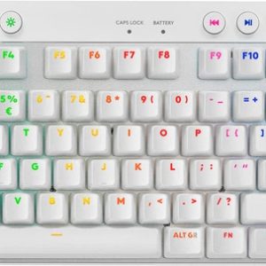 Клавіатура бездротова комп'ютерна Logitech G Pro X TKL Lightspeed Tactile White L920-012148 біла Клавіатура бездротова комп'ютерна Logitech G Pro X TKL Lightspeed Tactile White L920-012148 біла