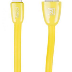 Lightning кабель 1 м Jelly жовтий Recci RCL-S100